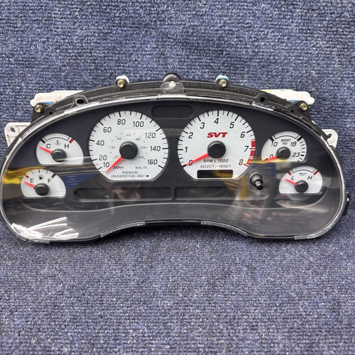 03-04 Mustang Cobra Instrument Cluster 160 Mph Speedometer Gauges 39k Miles Nice