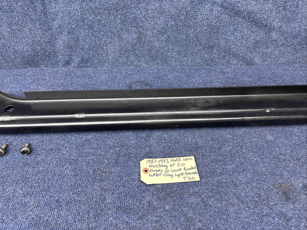 87-93 Ford Mustang GT Bumper Fog Light Brace Lower Mounting Bracket Support OEM