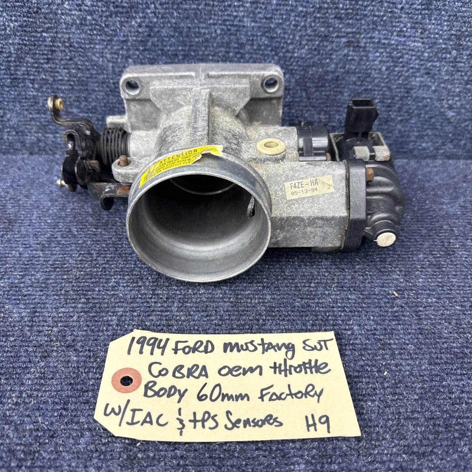 1995 Ford Mustang Svt Cobra 302 5.0L Original Throttle Body OEM 1994 Sn95 5.0