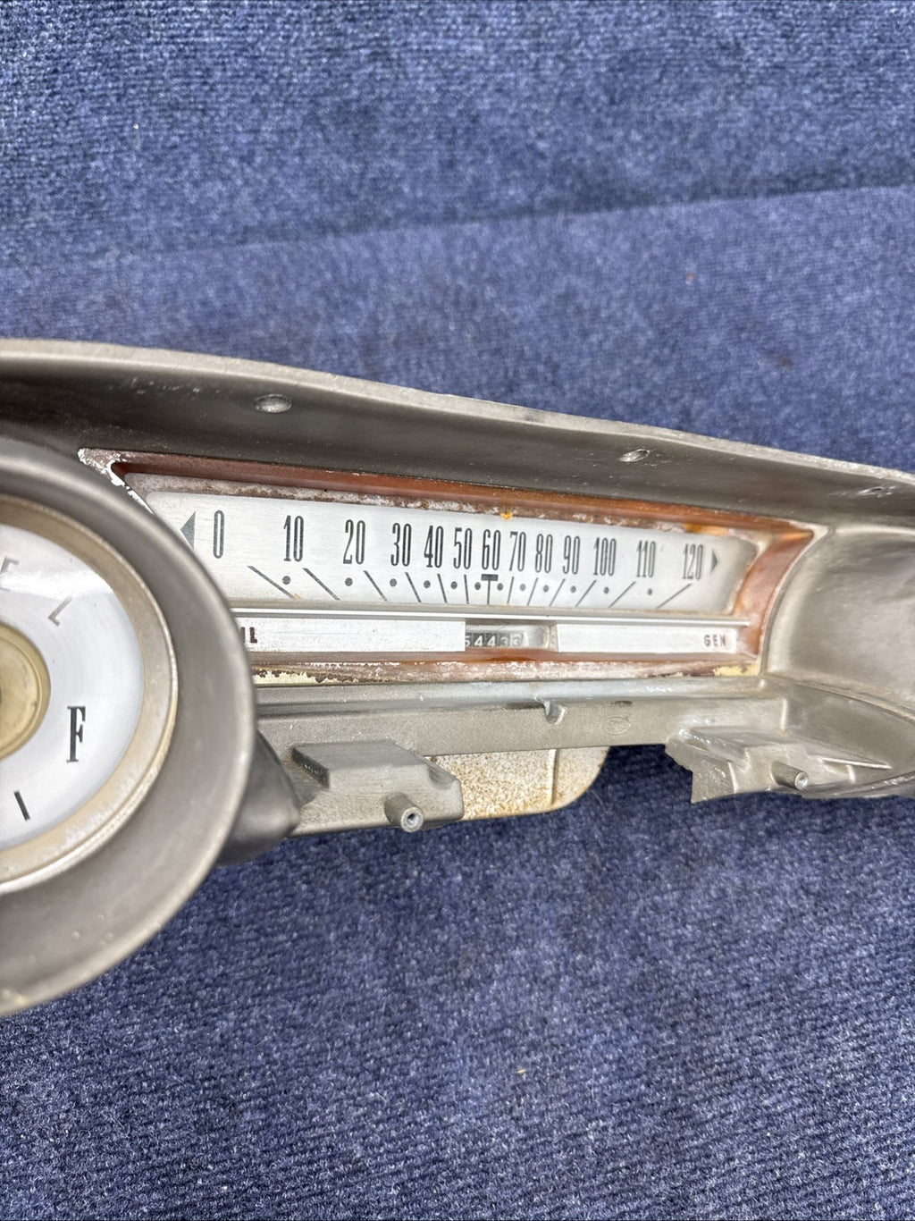 1963 1964 Ford Galaxie 500 Dash Instrument Cluster Speedometer Gauges OEM WHITE