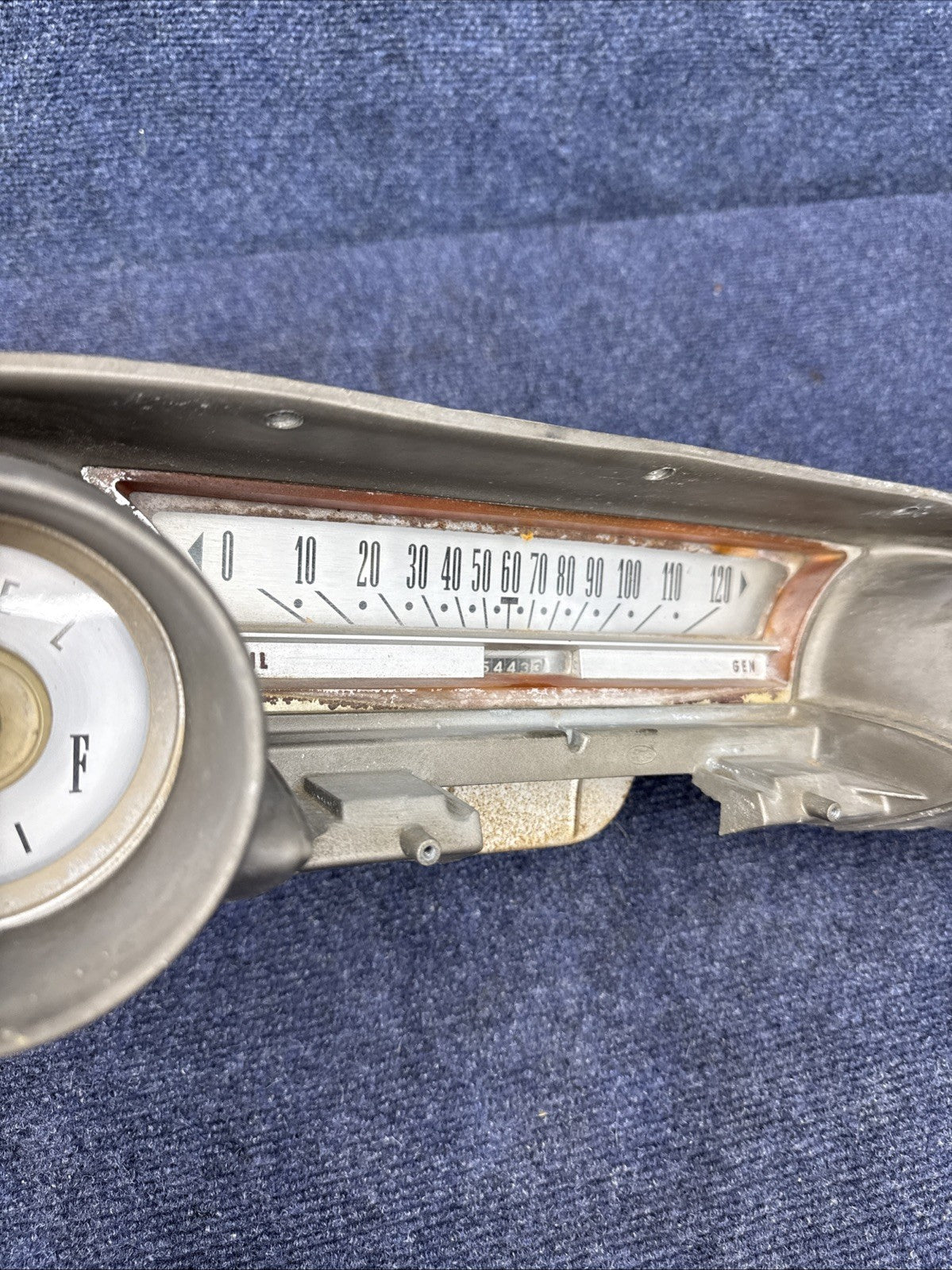1963 1964 Ford Galaxie 500 Dash Instrument Cluster Speedometer Gauges OEM WHITE
