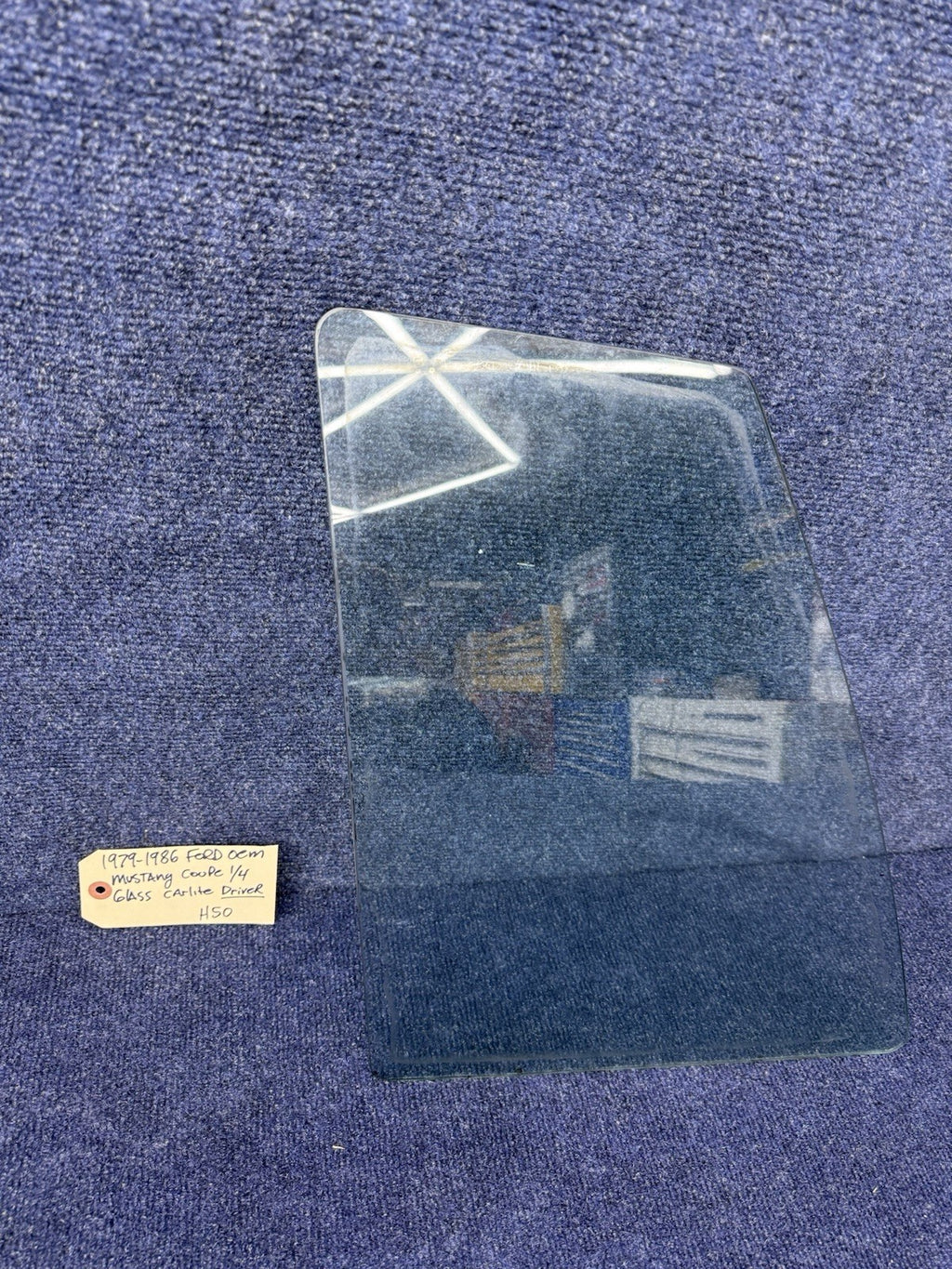 1979-86 FORD MUSTANG COUPE NOTCHBACK LH DRIVER SIDE QUARTER 1/4 WINDOW GLASS