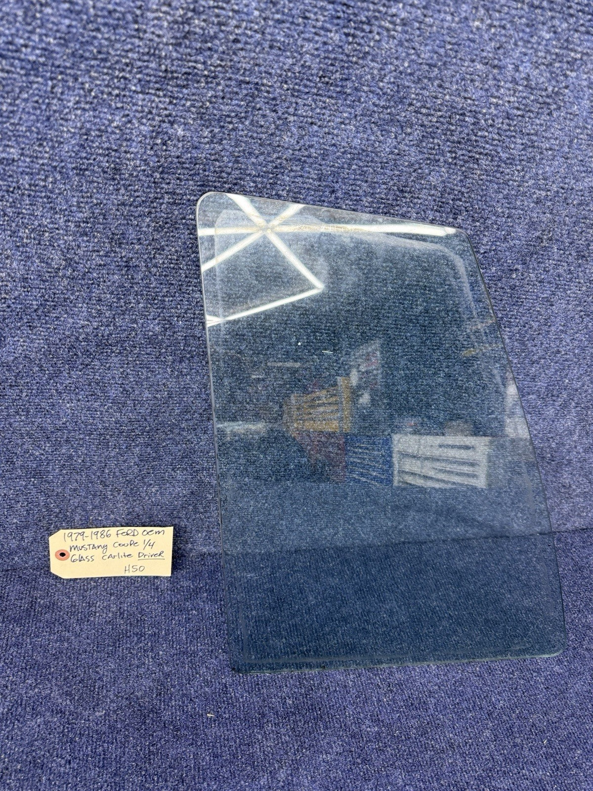 1979-86 FORD MUSTANG COUPE NOTCHBACK LH DRIVER SIDE QUARTER 1/4 WINDOW GLASS