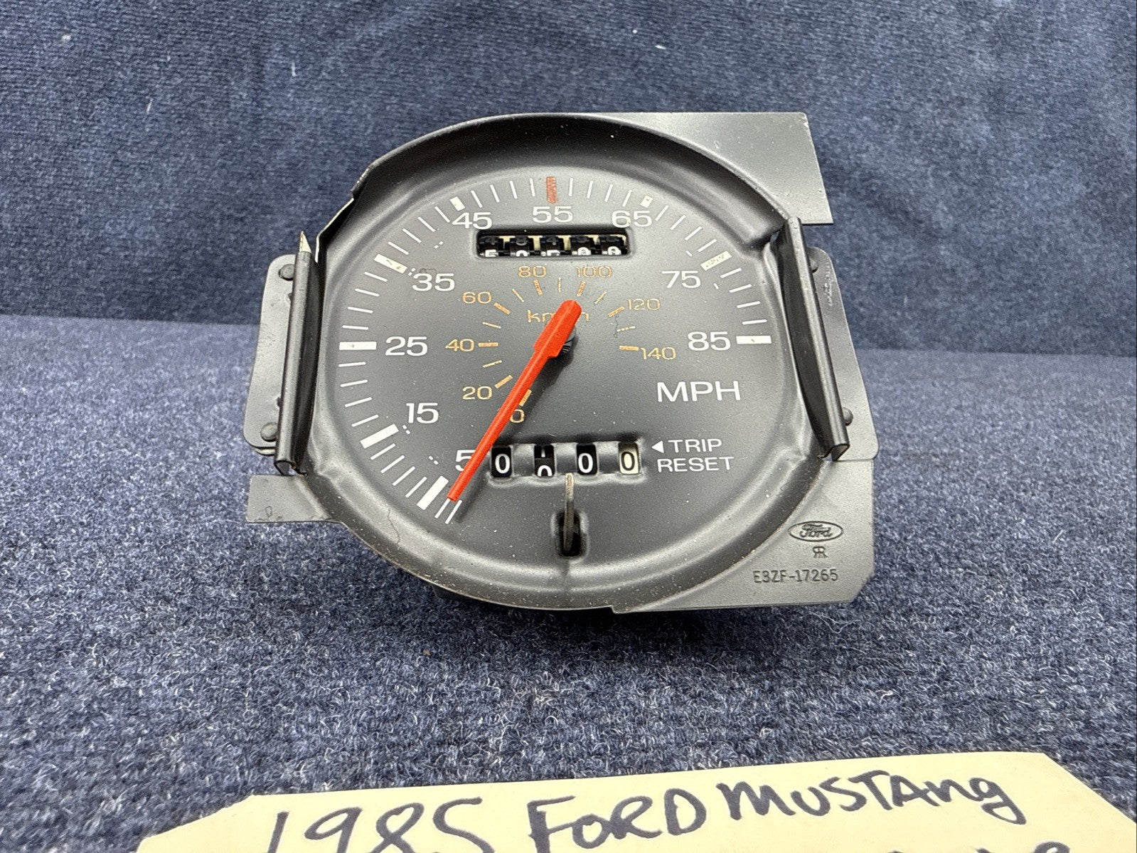 1983-1986 Ford Mustang 85mph Speedometer Gauge for Restoration or New Overlay