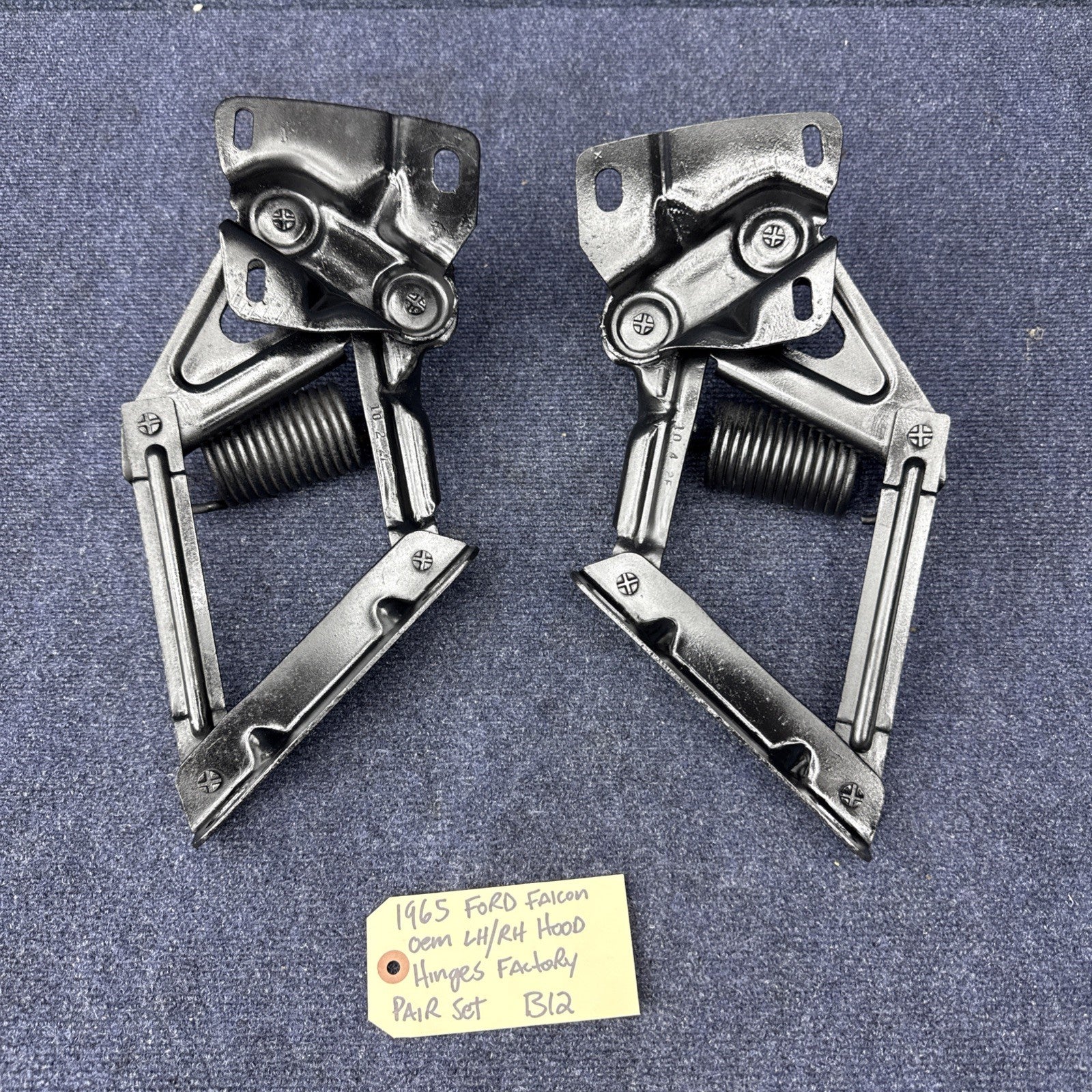 1964 - 1965 FORD FALCON 1965 - 1966 MUSTANG 1963 - 1965 FAIRLANE HOOD HINGES OEM