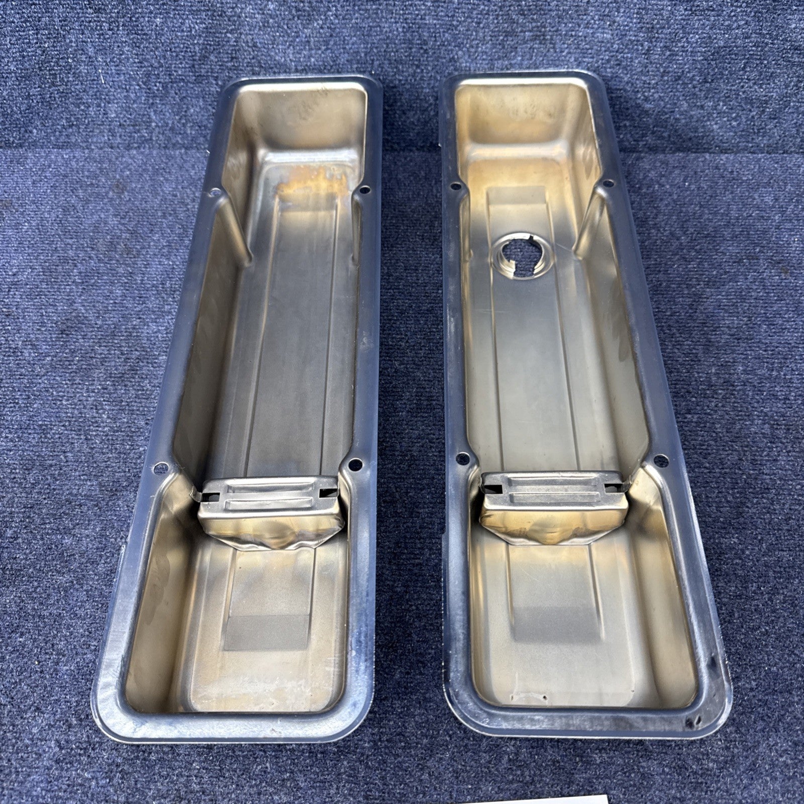 1958-86 CHEVY SMALL BLOCK 283-305-327-350-400 SHORT VALVE COVERS  Chrome Sbc