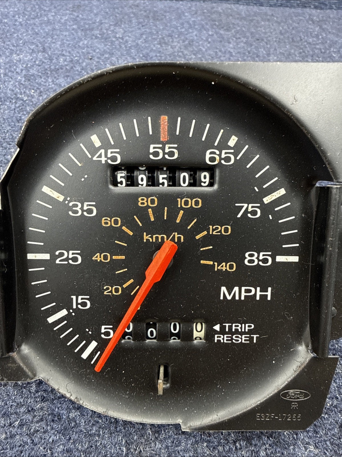 1983-1986 Ford Mustang 85mph Speedometer Gauge for Restoration or New Overlay