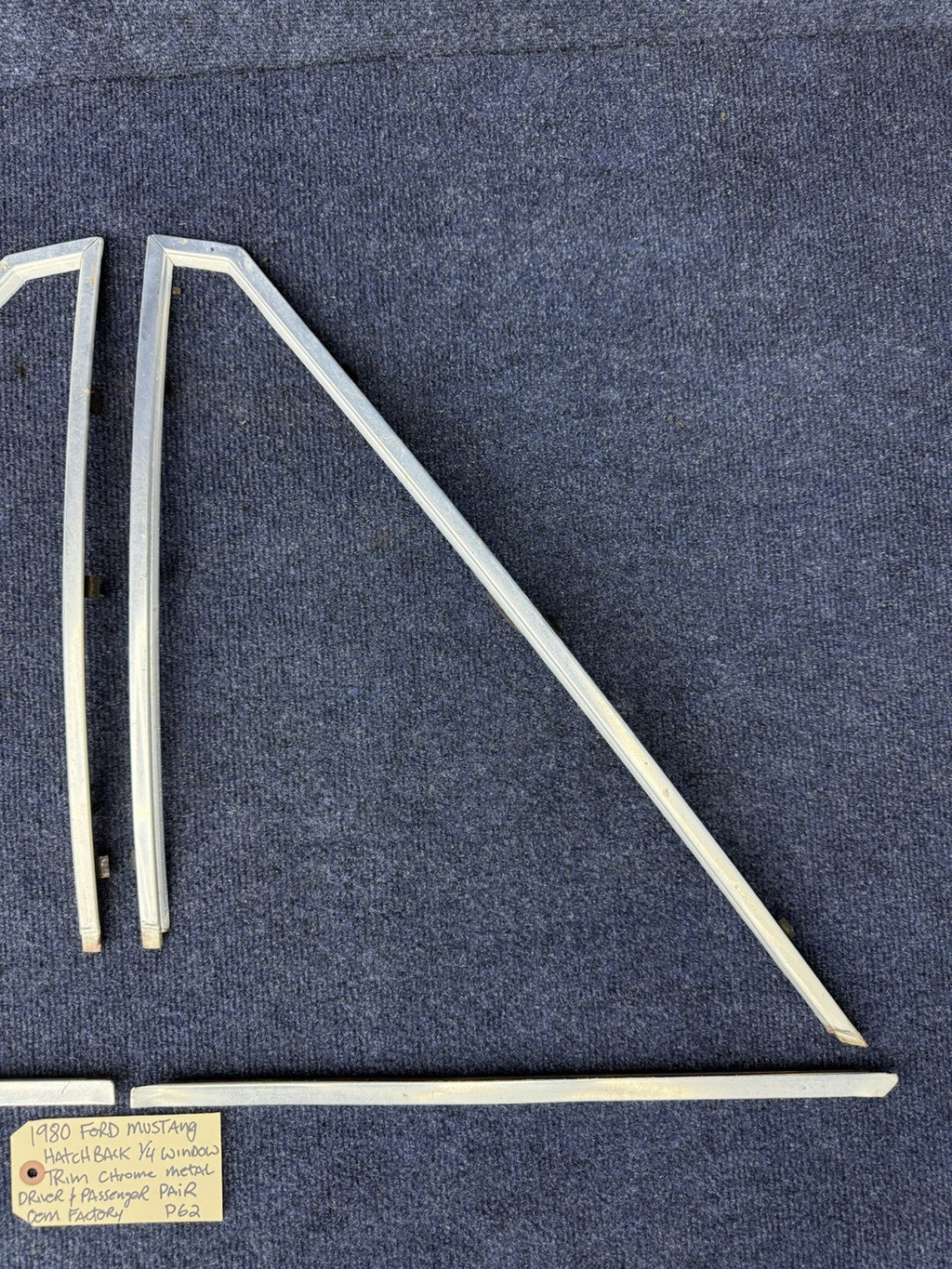 79-86 Ford Fox Body Mustang Hatch Quarter Window Trim OEM Ford 1979-1986