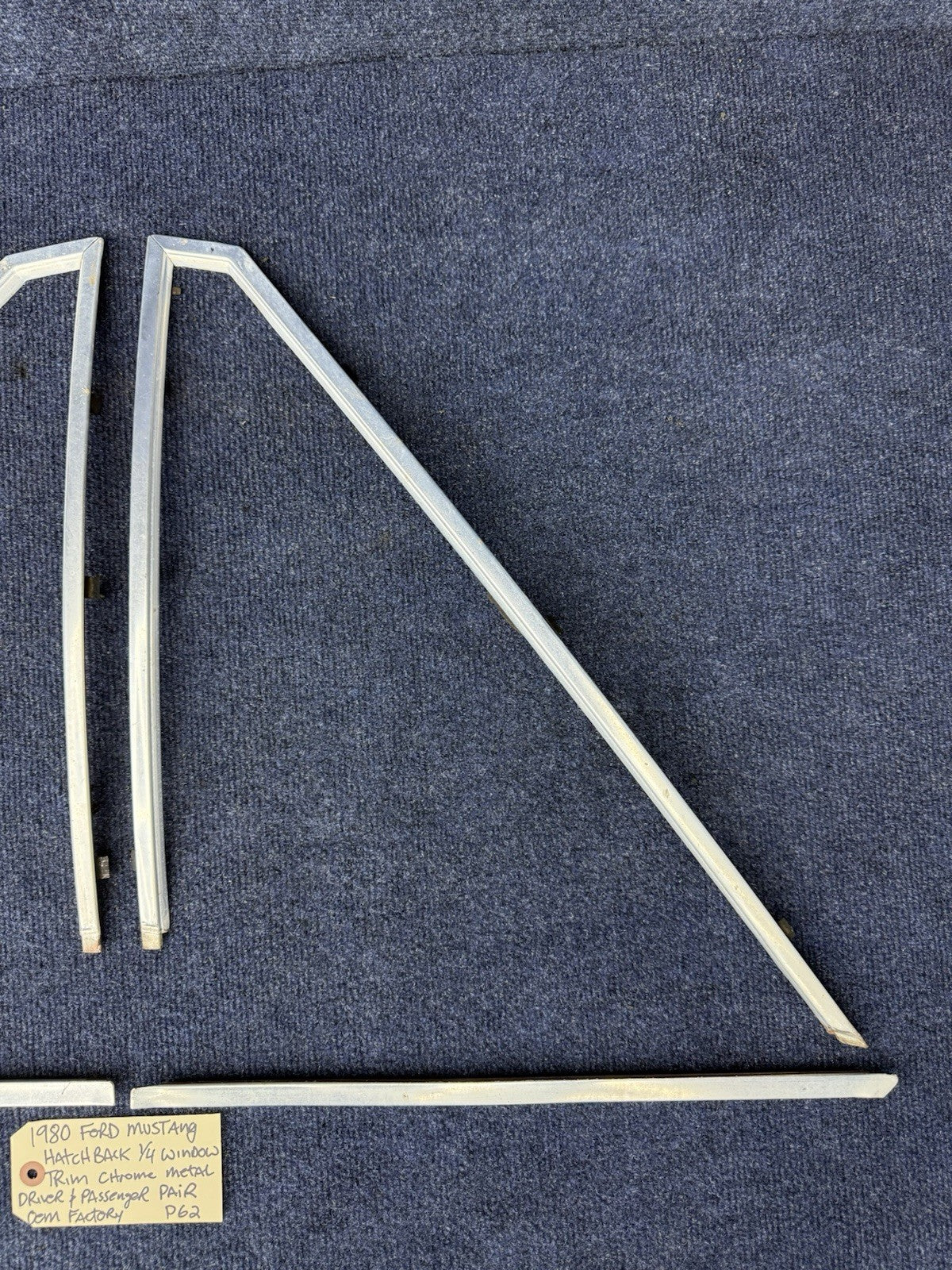 79-86 Ford Fox Body Mustang Hatch Quarter Window Trim OEM Ford 1979-1986