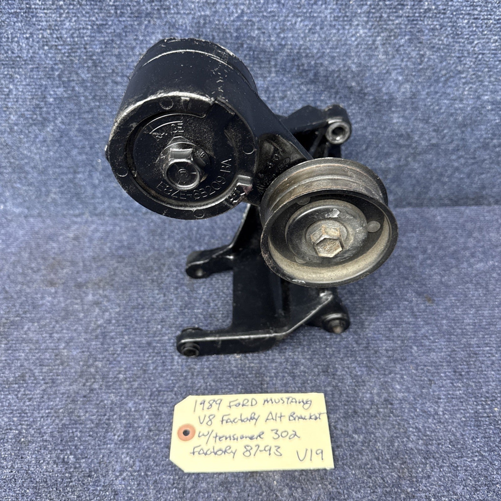 85-93 Ford Mustang Alternator Bracket Front Belt Accessory Smog Tensioner OEM V8