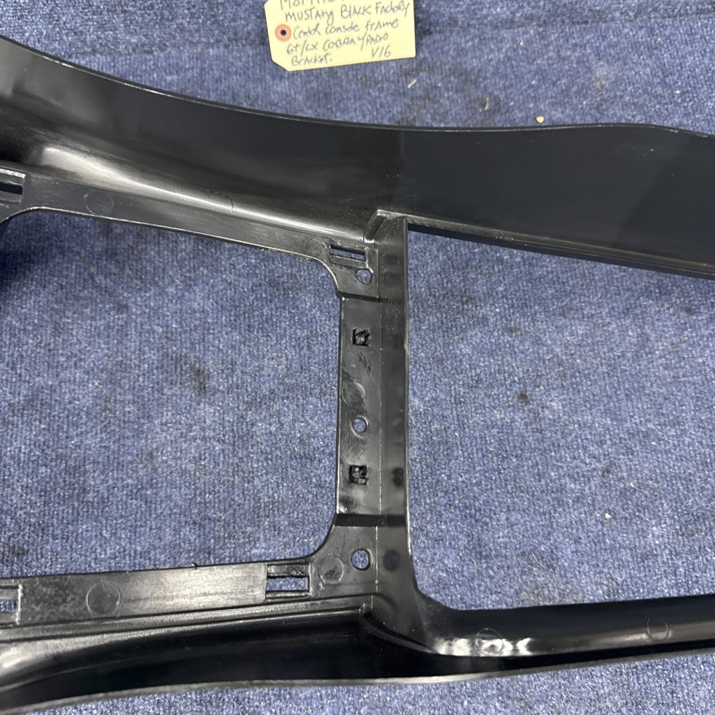 87-93 Ford Mustang BLACK Center Console Frame Factory Interior COBRA OEM GT LX