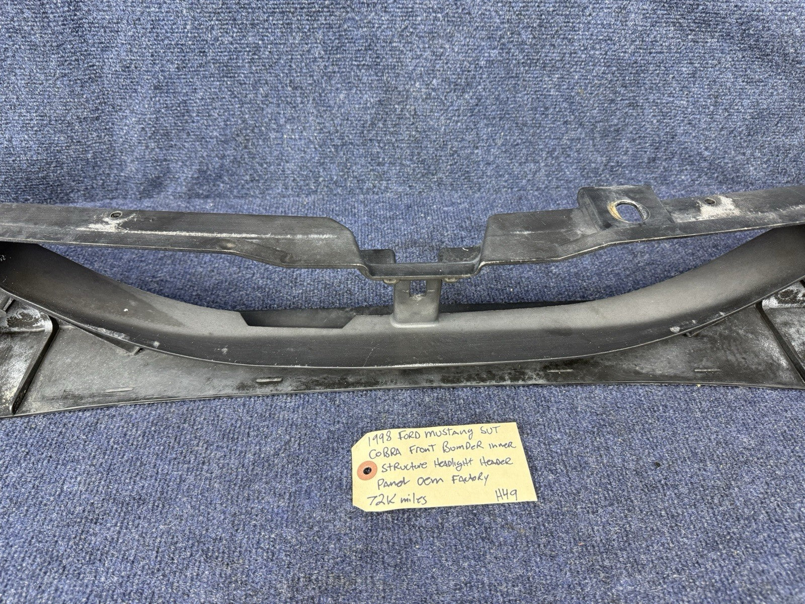 1994-1998 Ford Mustang  GT Cobra Header Panel Front Headlight Holder Bumper OEM