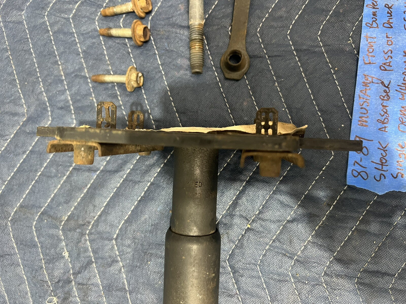 87-89 Ford Mustang Front Bumper Shock Absorber  Impact Crash Core Support  OEM