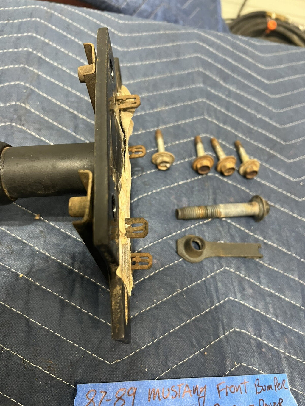 87-89 Ford Mustang Front Bumper Shock Absorber  Impact Crash Core Support  OEM