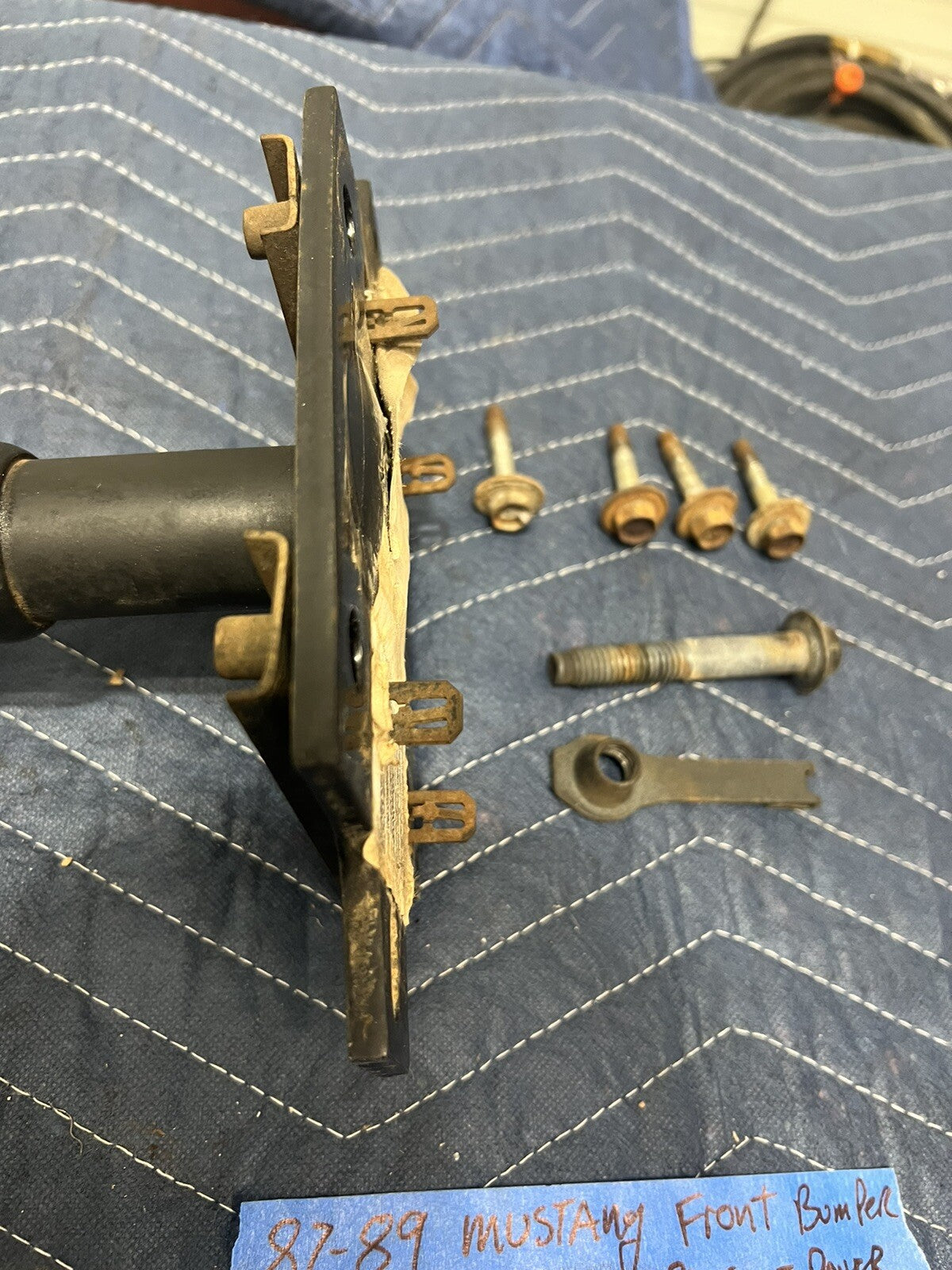87-89 Ford Mustang Front Bumper Shock Absorber  Impact Crash Core Support  OEM