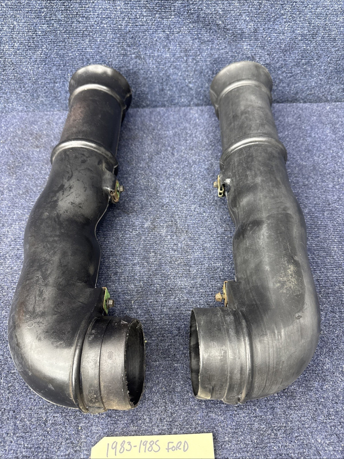1982 1983 1984 1985 Mustang Gt Dual Snorkel Air Cleaner Ducts Tubes OEM Foxbody