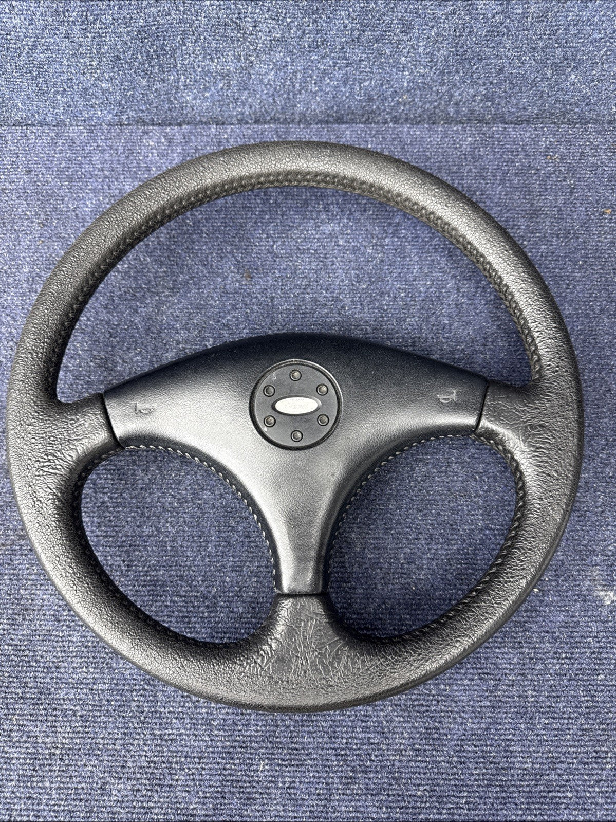 1984 85 86 ford mustang GT350 SVO factory leather steering wheel OEM Ford MINT