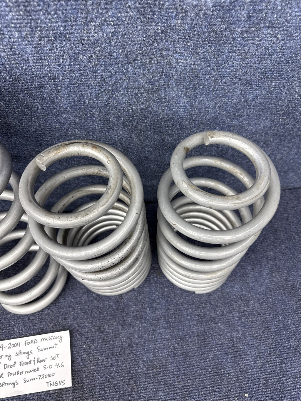 1999-2004 Ford Mustang GT Conv Summit Racing Coil Spring Lowering Springs 1 1/2”