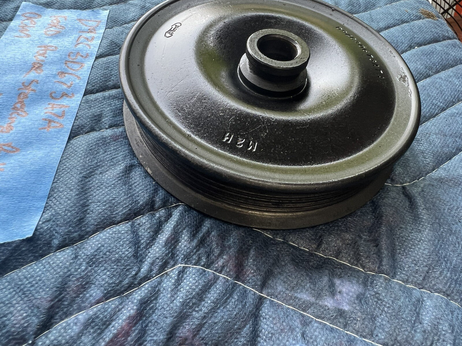 87-93 Ford Mustang Power Steering Pump Pulley Factory Foxbody V8 D9AC-3D673-A3A