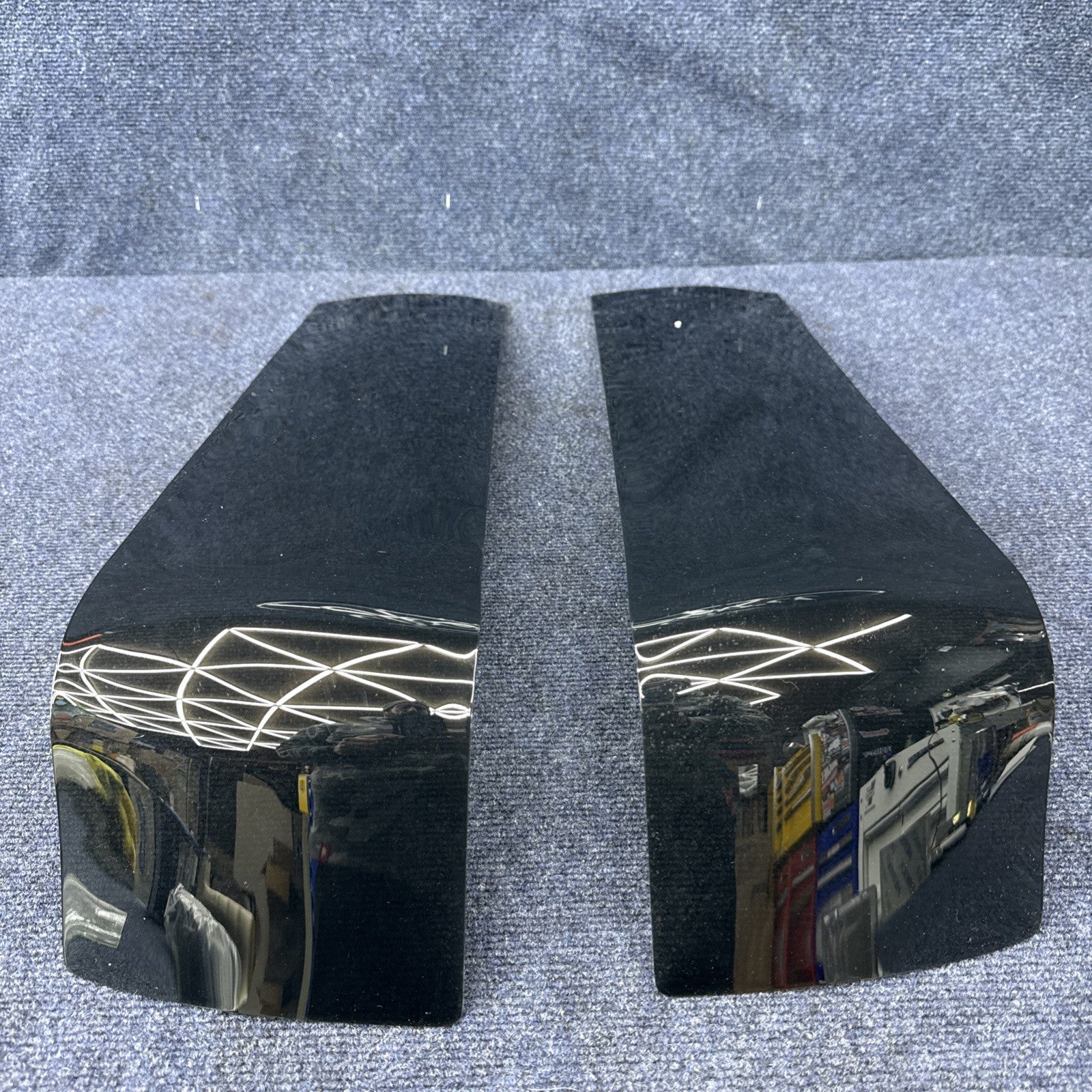 Nos Vintage Shades Of Competition Taillight Covers 87-93 Mustang Black Out Pair