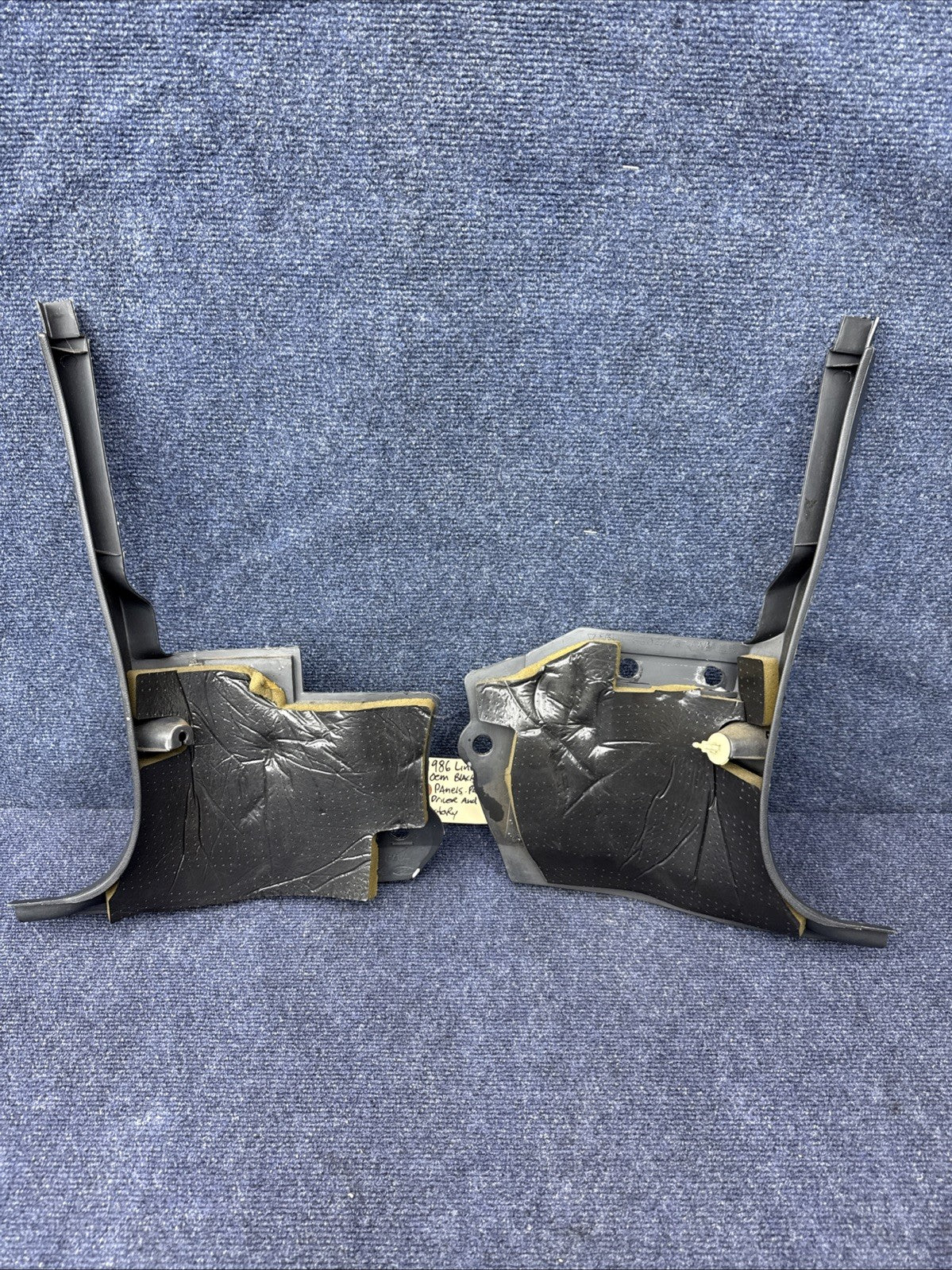 1984-1989 Lincoln Mark Vii Lsc Kick Panels Trim Cover Pair Black Oem mercury OEM