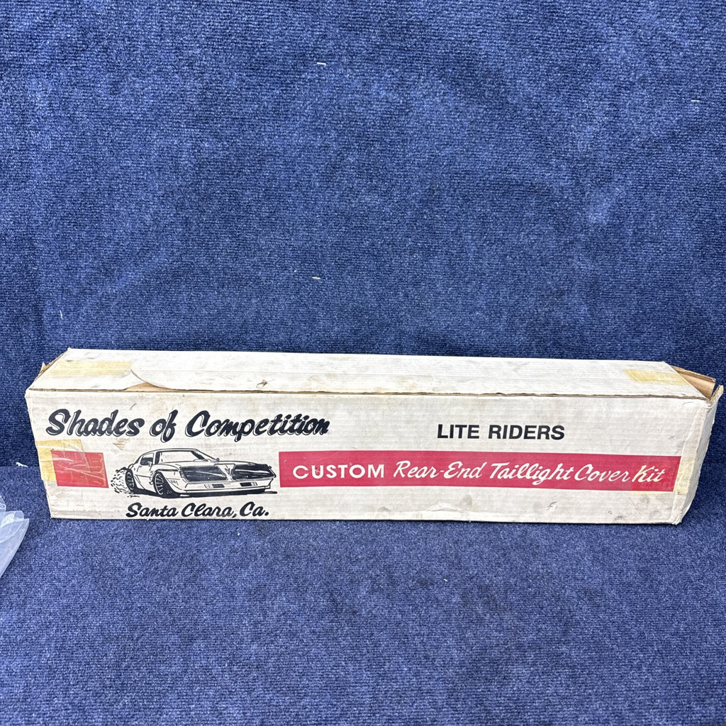 Nos Vintage Shades Of Competition Taillight Covers 87-93 Mustang Black Out Pair
