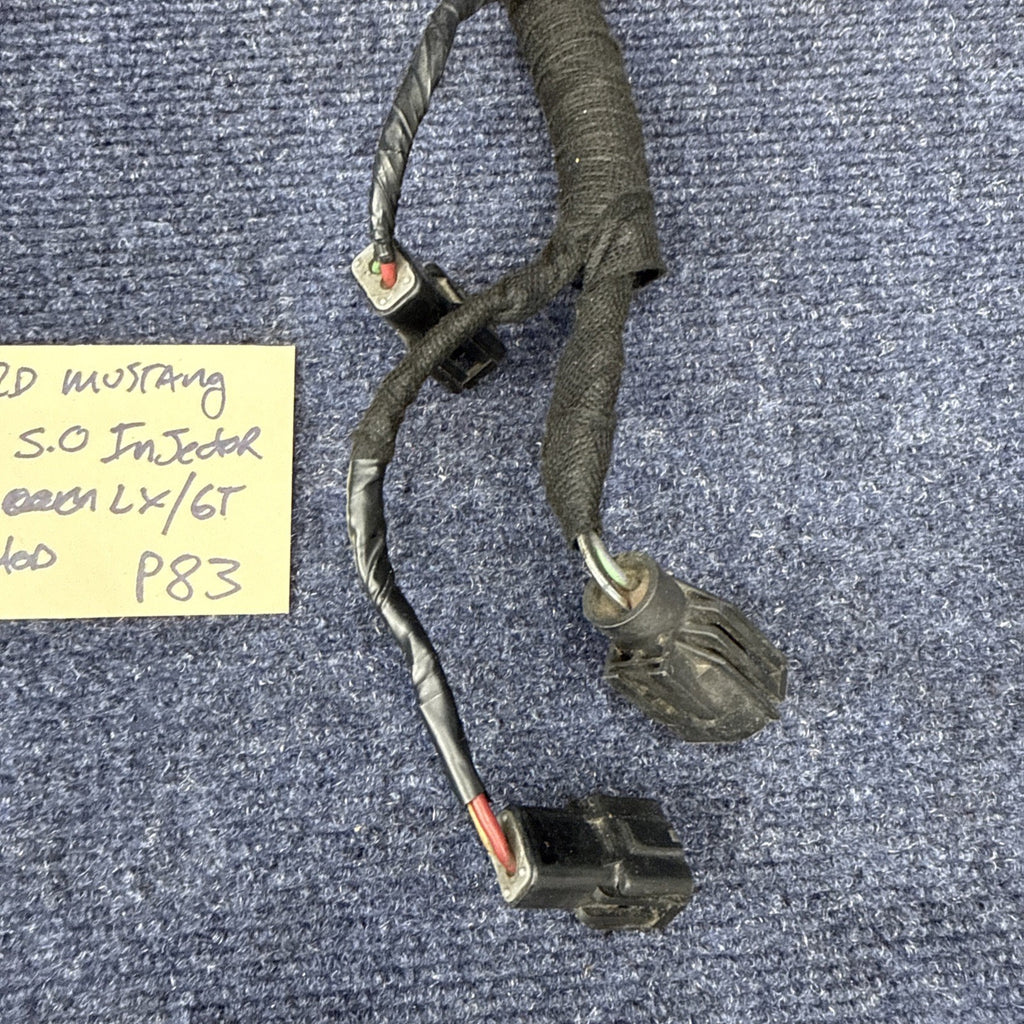 86-87-93 Ford Mustang Fuel Injector Harness Mass Air Speed Density EFI 302 OEM