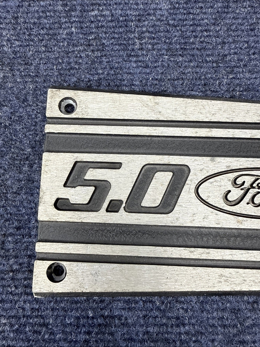 86-87-93 Ford Mustang Factory Upper Intake Manifold Plaque Cover 5.0 V8 OEM GT 