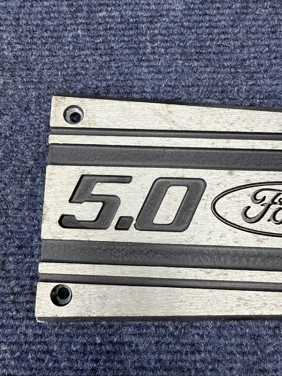 86-87-93 Ford Mustang Factory Upper Intake Manifold Plaque Cover 5.0 V8 OEM GT 