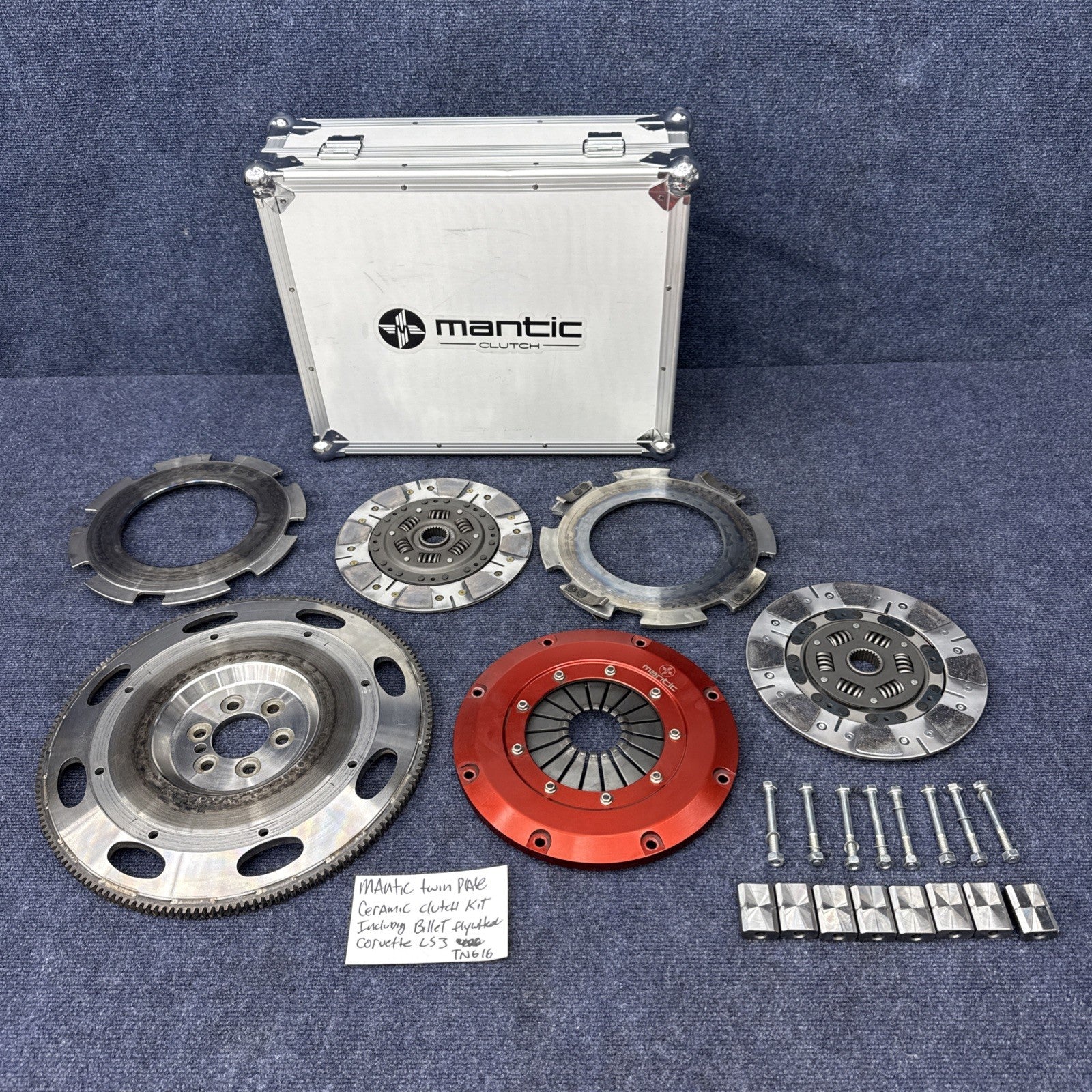 Mantic Twin Plate Ceramic Clutch Kit incl. Billet Flywheel For Corvette LS3