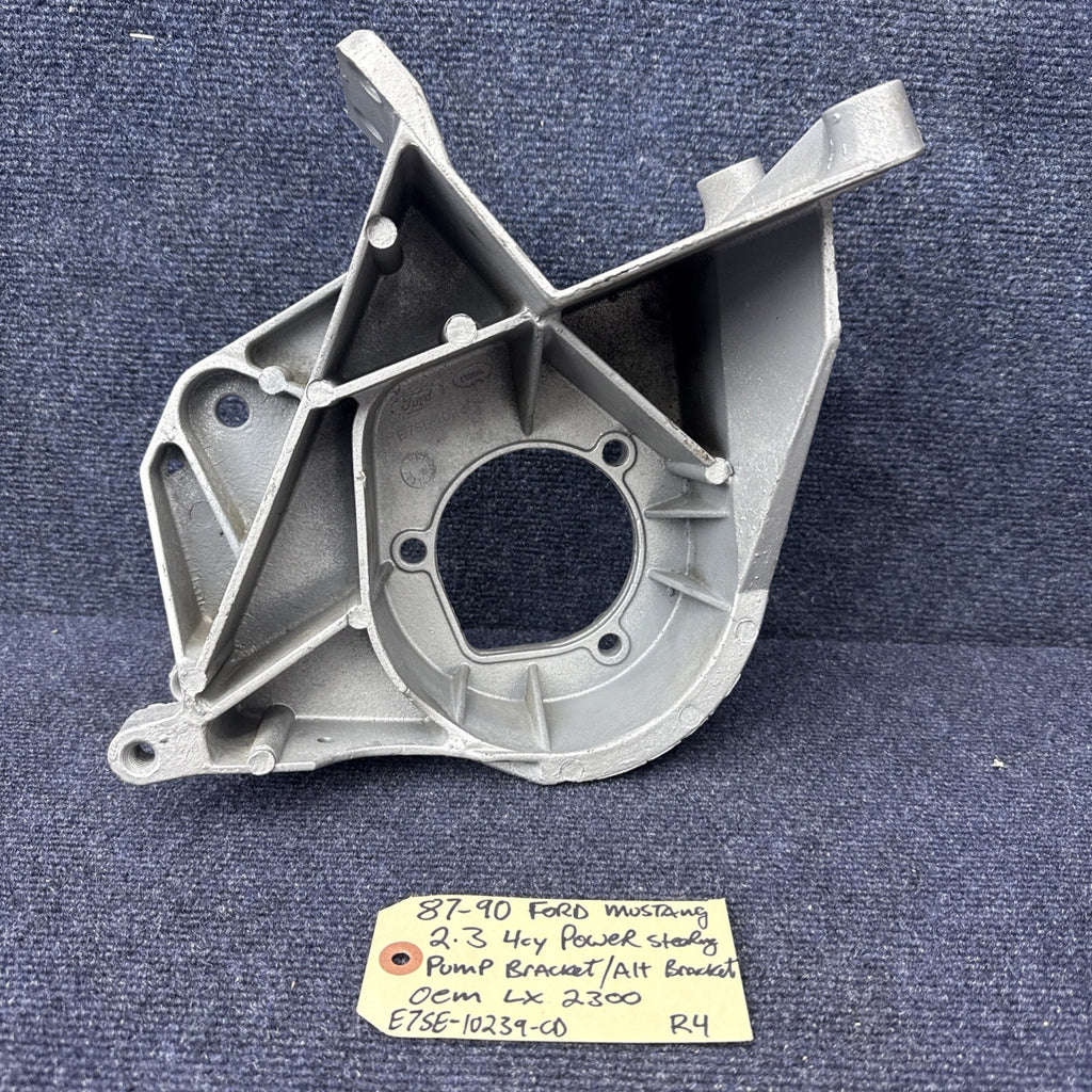 87-90 MUSTANG 2300 ALTERNATOR POWER STEERING PUMP MOUNT BRACKET OEM E7SE-10239