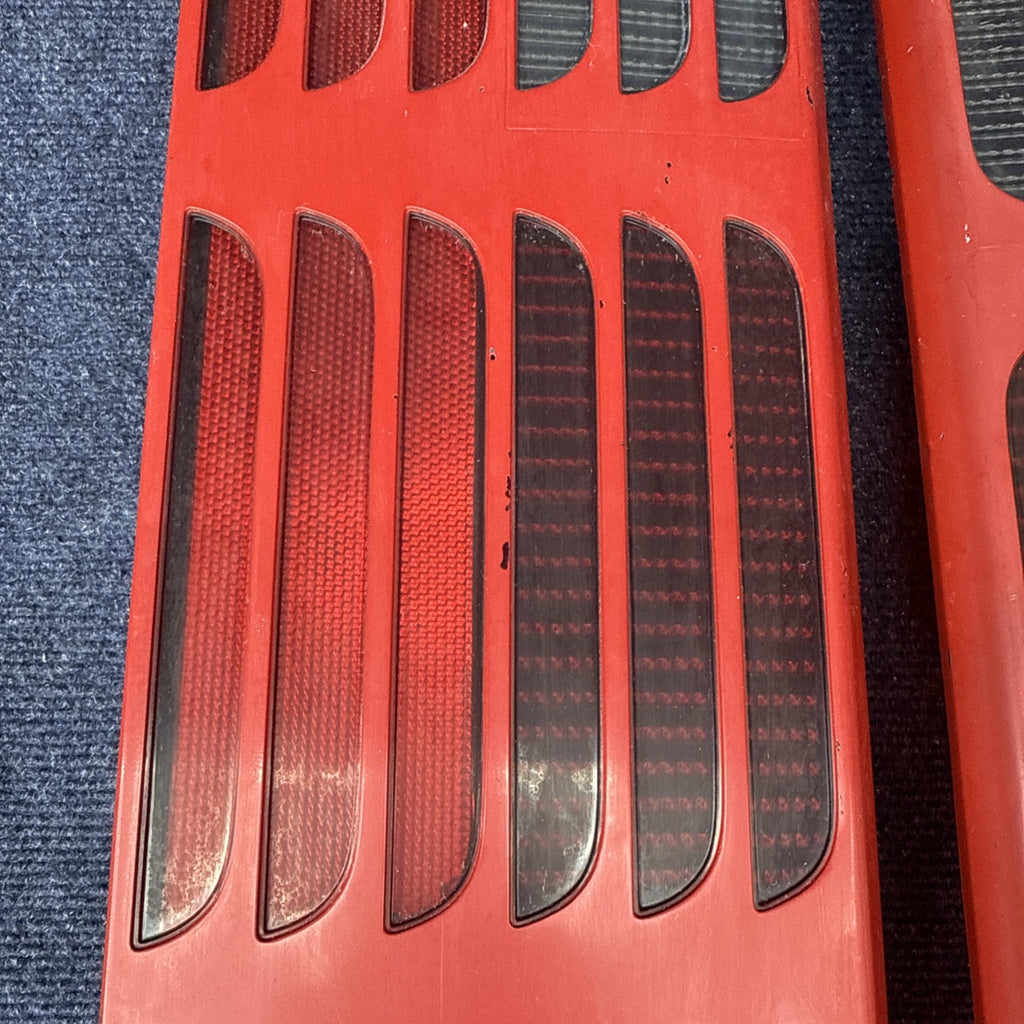 87-93 Ford Mustang GT Tail Light Lens OEM Stock 5.0L LH & Rh Pair Cheese Grader