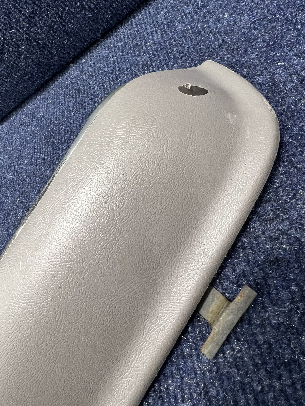 1987-1993 OEM Ford Mustang Grey Front Door Panel Armrests Pull Handle Factory 50