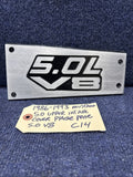86-87-93 Ford Mustang Factory Upper Intake Manifold Plaque Cover 5.0 V8 OEM Fox