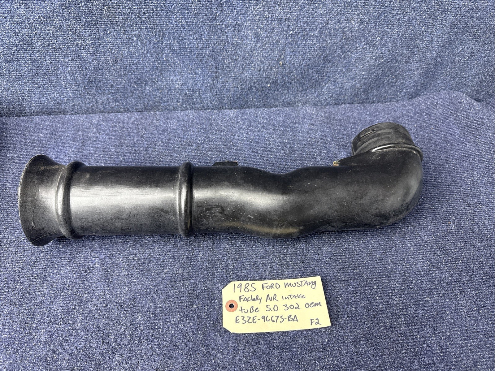 83-85 Ford Fox Body Mustang Stock OEM Air Intake Tube 5.0L 302 V8 E3ZE-9C675-BA