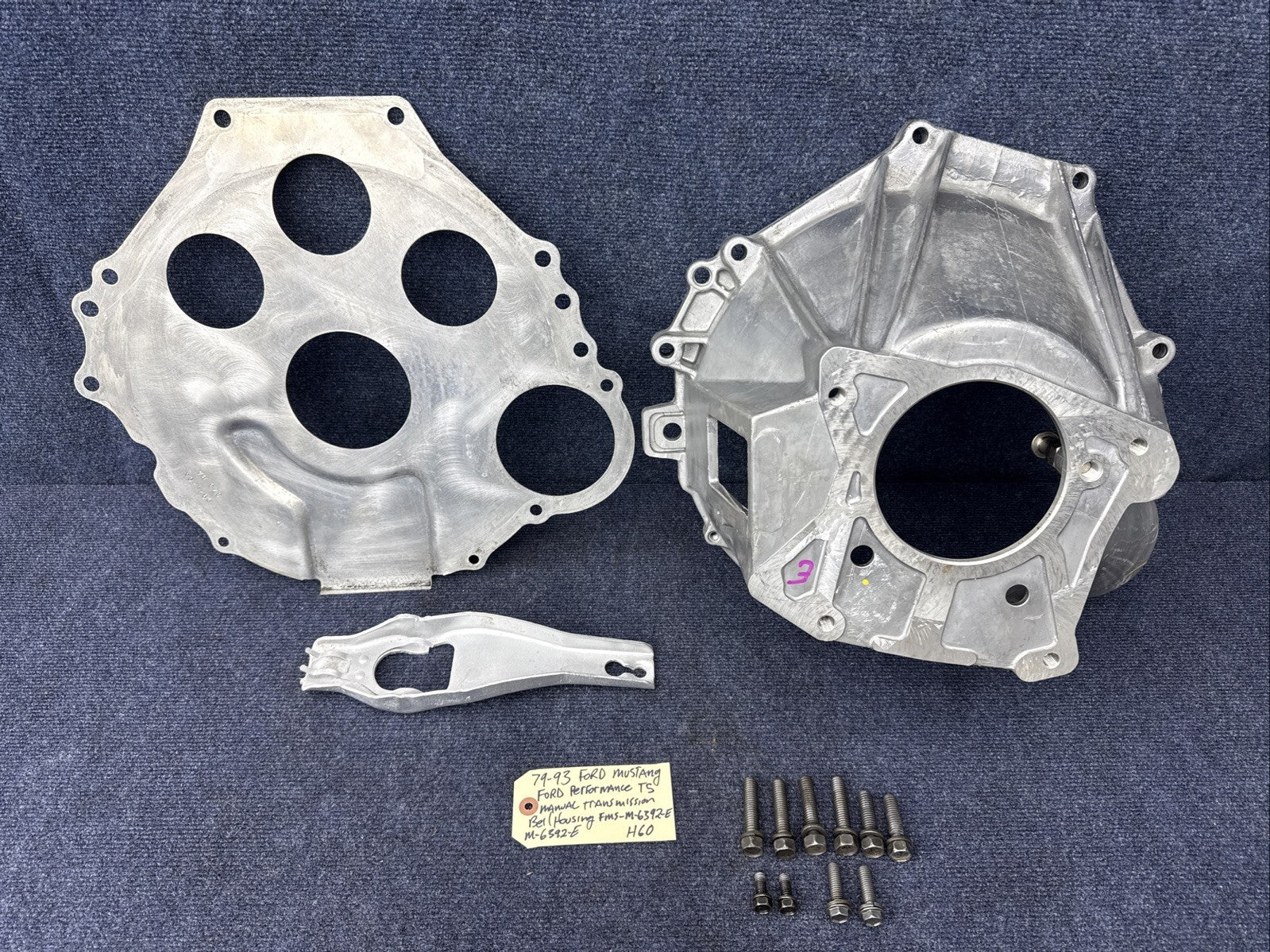 Ford Racing M-6392-E 302/351 T-5 Bellhousing Clutch Fork Backing Plate 85-93 5.0