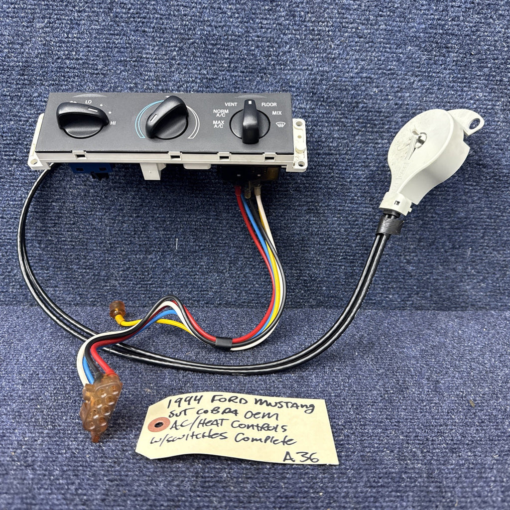1994-2000 FORD MUSTANG A/C HEATER TEMPERATURE CLIMATE CONTROL SWITCH OEM