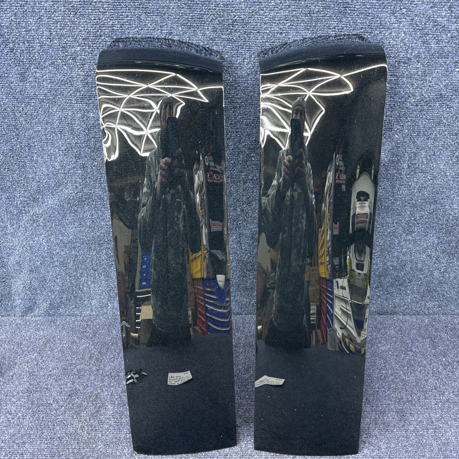 Nos Vintage Shades Of Competition Taillight Covers 87-93 Mustang Black Out Pair