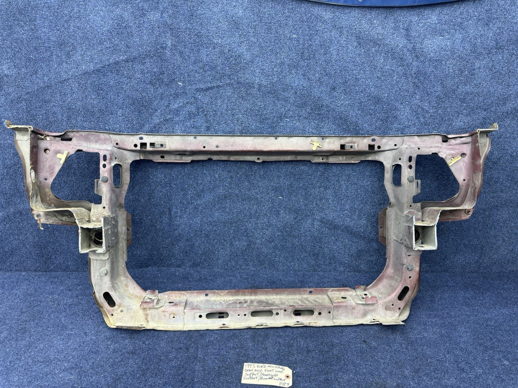 1990 - 1993 MUSTANG CORE SUPPORT & BUMPER SUPPORT METAL REPAIR OEM Section 90-93