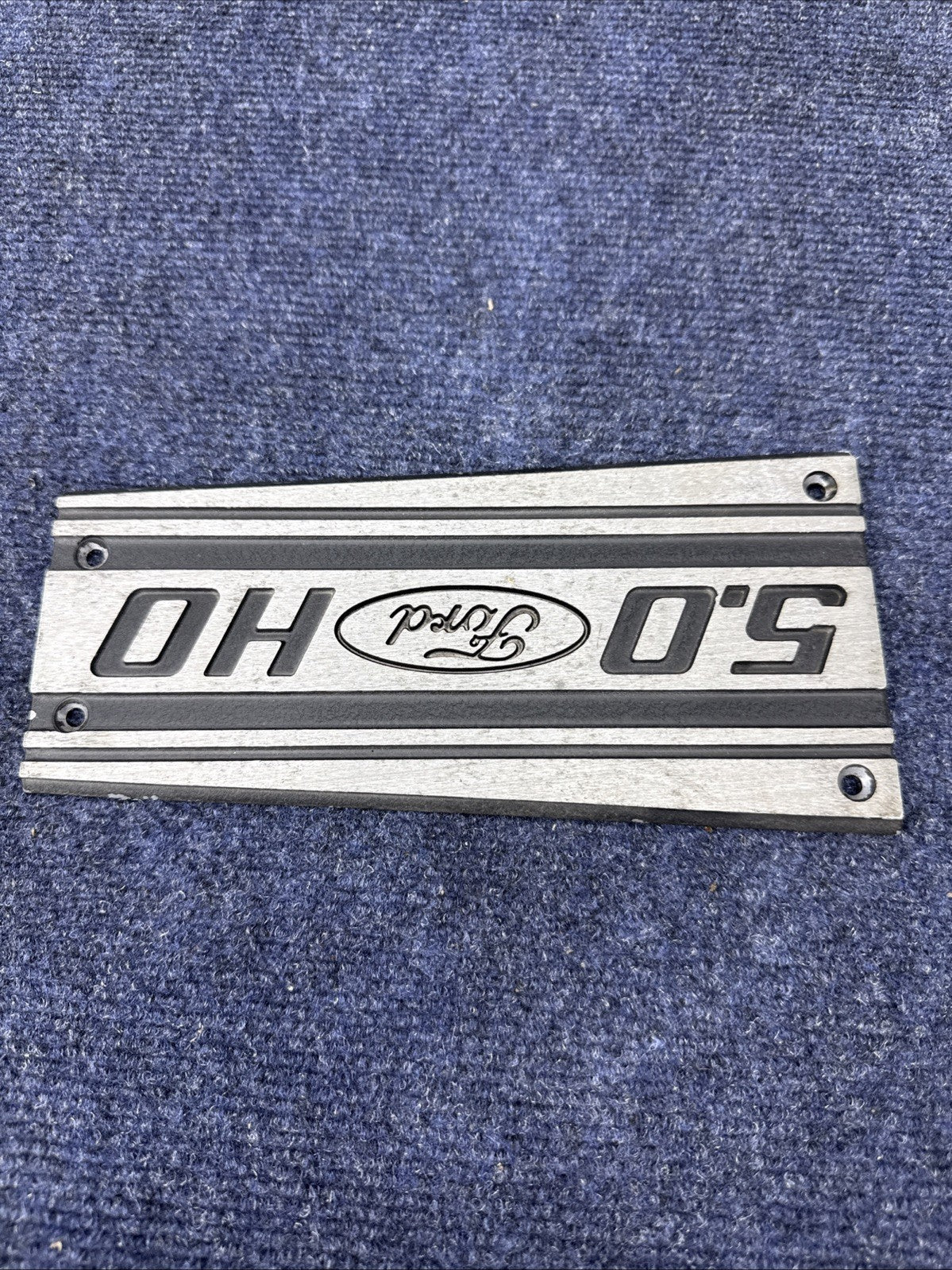 86-87-93 Ford Mustang Factory Upper Intake Manifold Plaque Cover 5.0 V8 OEM GT 