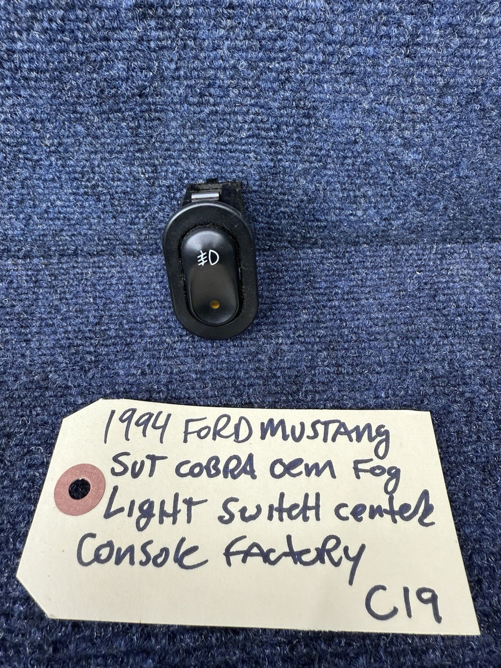 1994 Ford Mustang Svt Cobra OEM GT Fog Light Control Switch Button Toggle 92-04