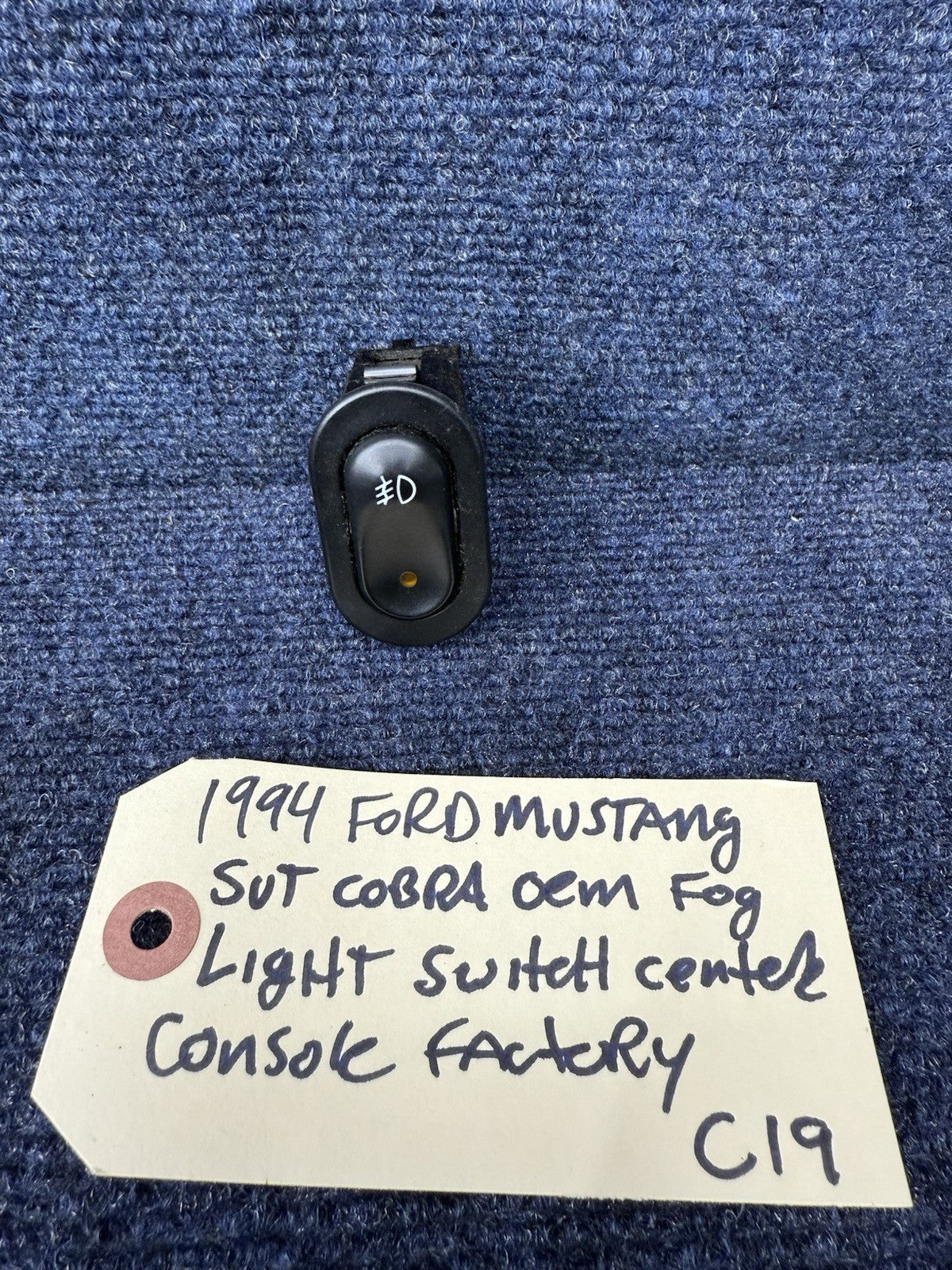 1994 Ford Mustang Svt Cobra OEM GT Fog Light Control Switch Button Toggle 92-04
