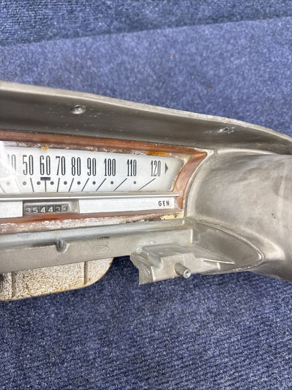 1963 1964 Ford Galaxie 500 Dash Instrument Cluster Speedometer Gauges OEM WHITE