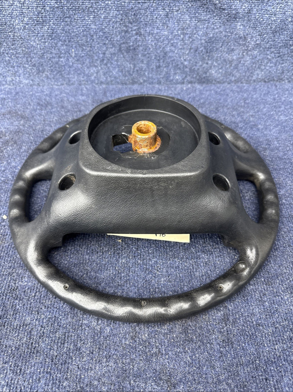 90-93 Ford Mustang Black Steering Wheel w/ Buttons Factory OEM Coupe Hatch Stock
