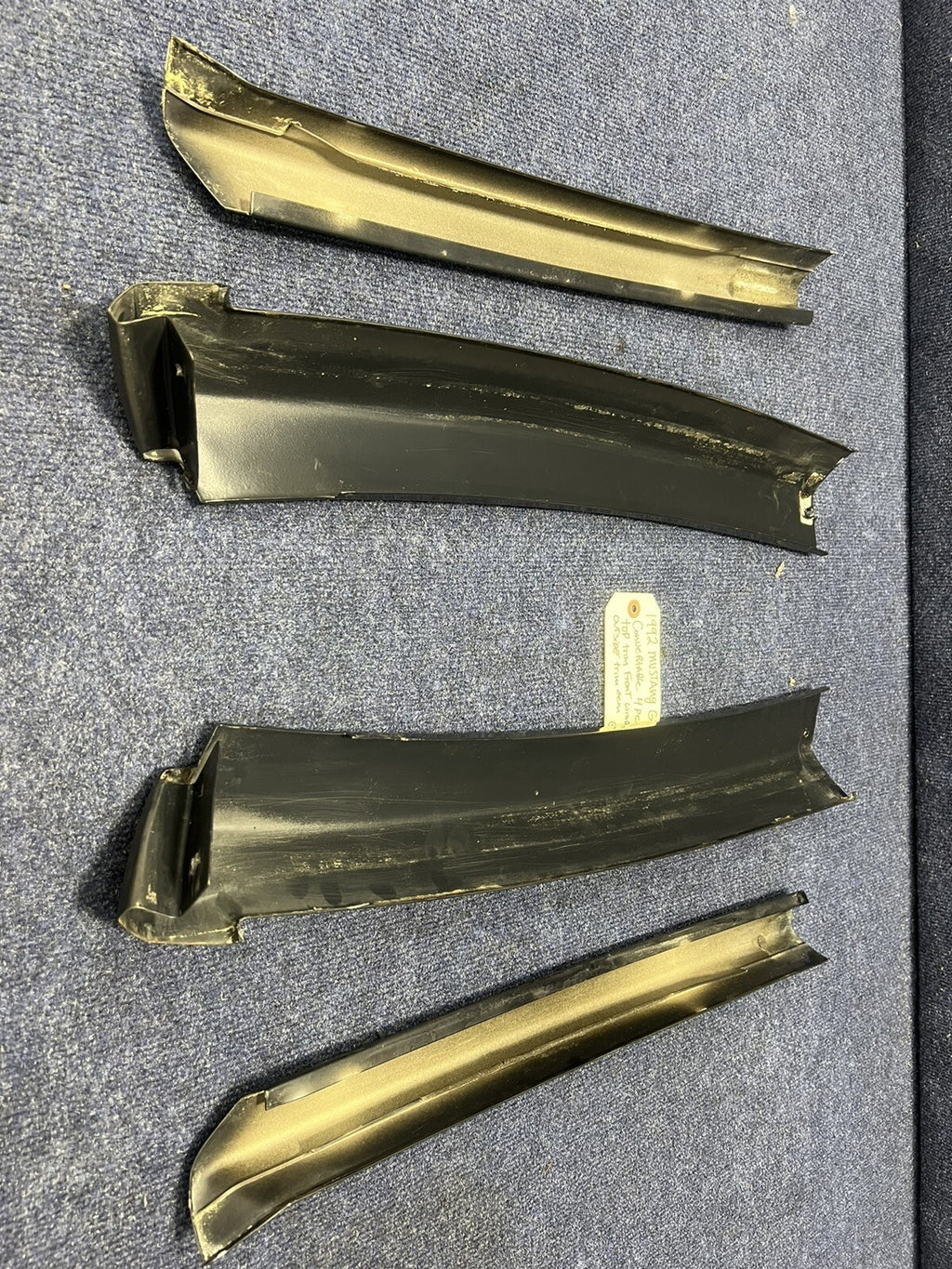 83-93 FORD MUSTANG CONVERTIBLE WINDSHIELD TRIM MOLDING SURROUND SET KIT OEM USED