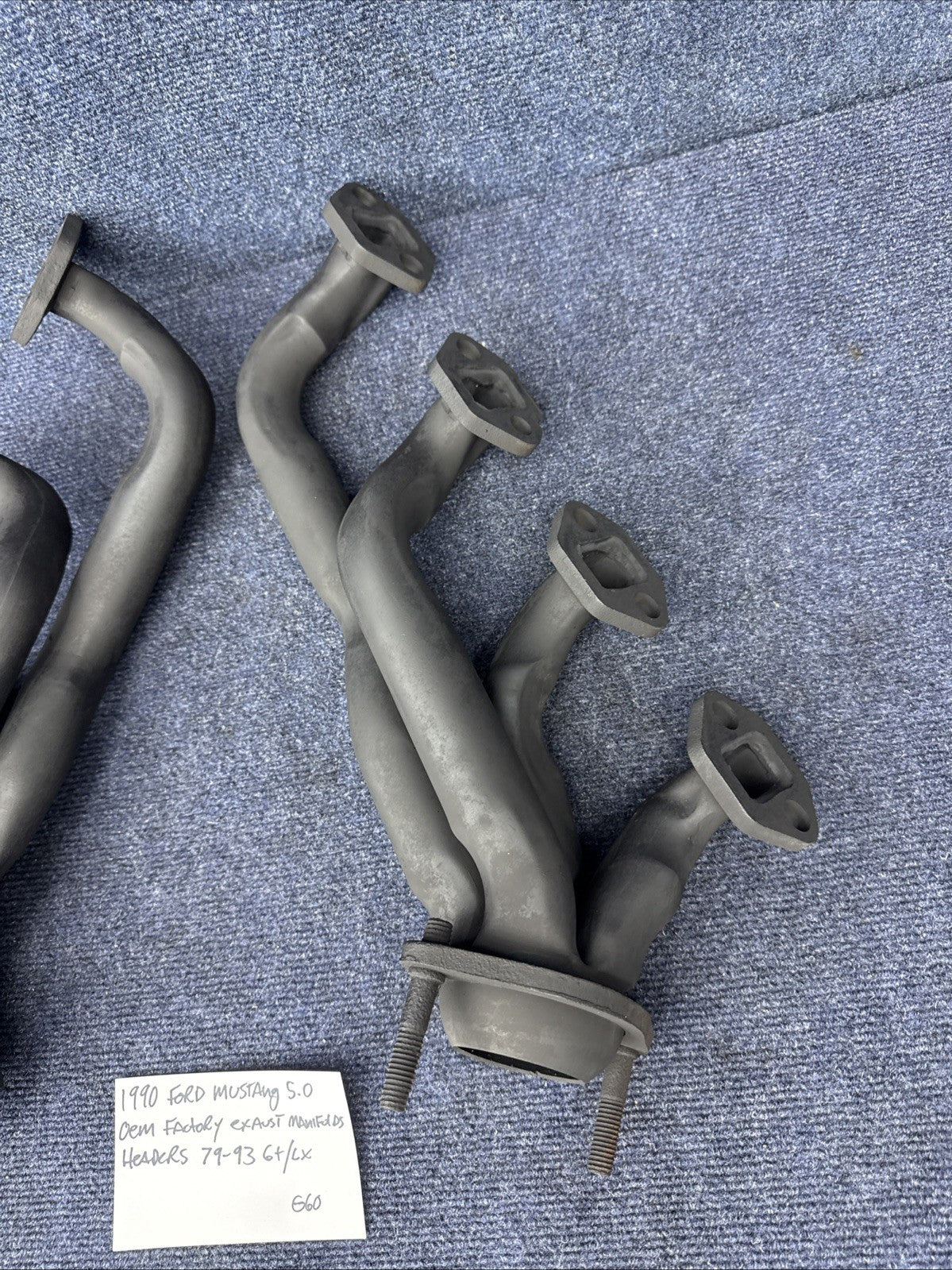 87-93 Ford Mustang Factory Shorty Header Manifolds 302 Headers 5.0 V8 EFI GT LX
