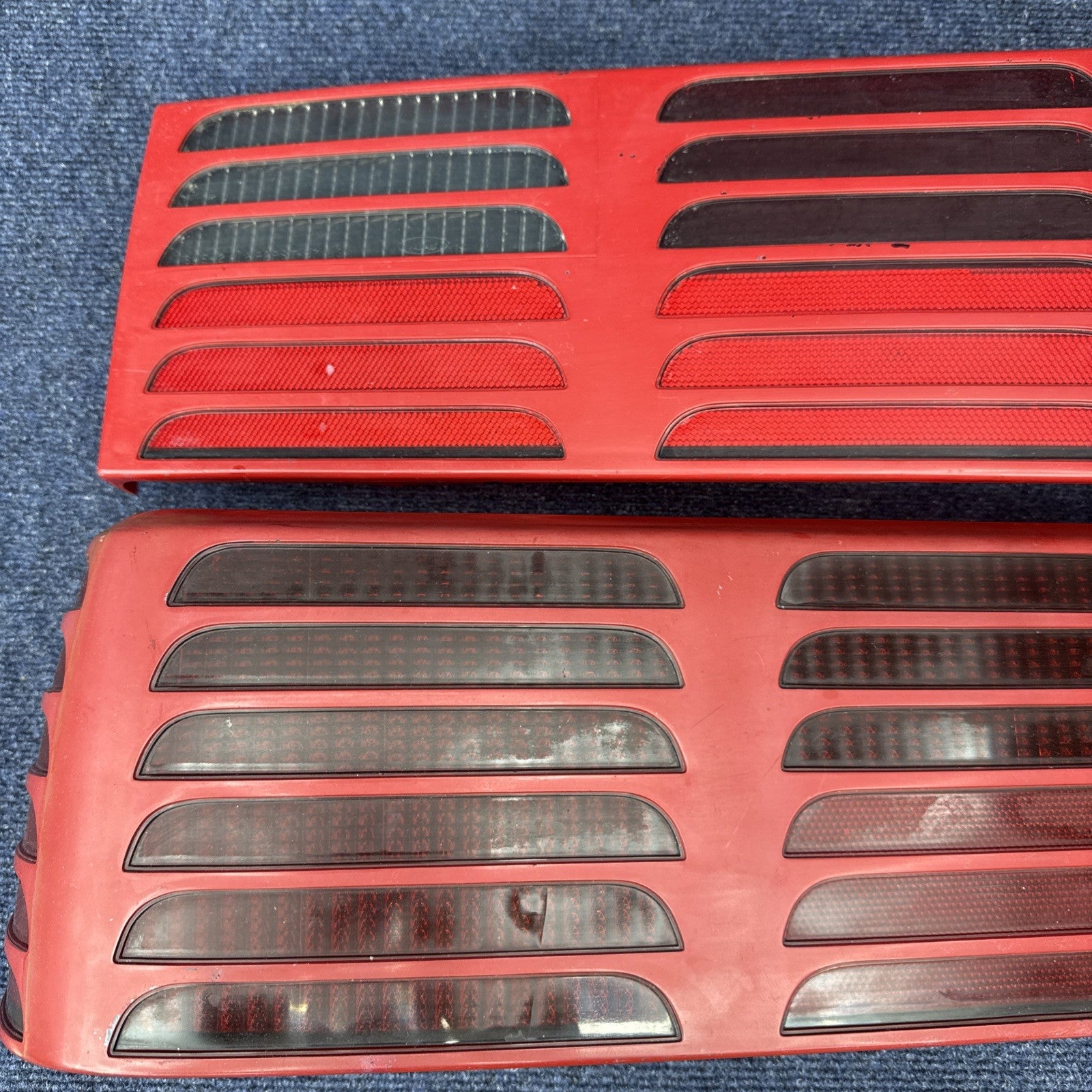 87-93 Ford Mustang GT Tail Light Lens OEM Stock 5.0L LH & Rh Pair Cheese Grader