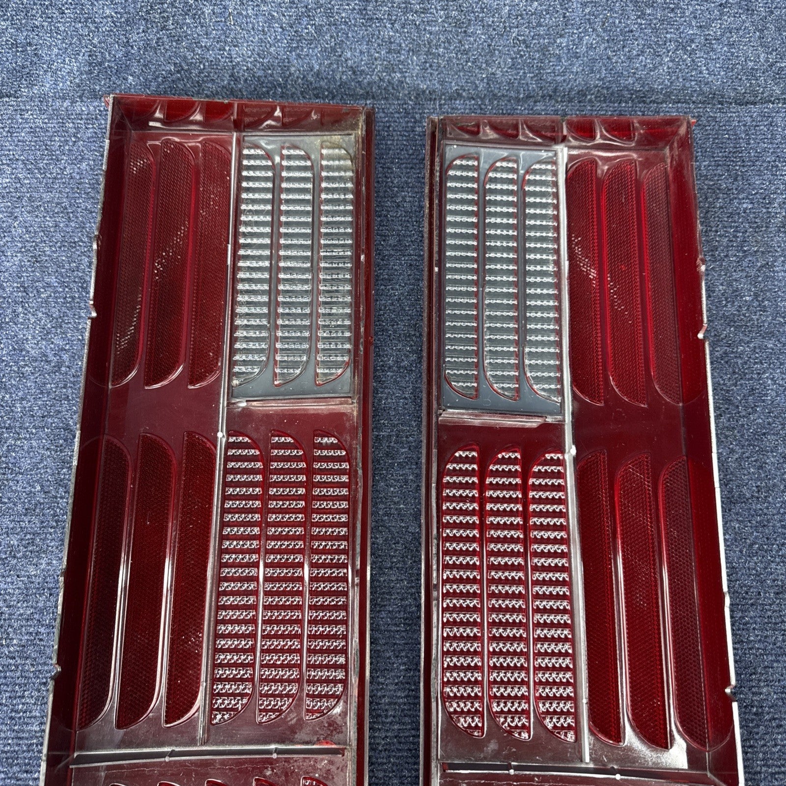 87-93 Ford Mustang GT Tail Light Lens OEM Stock 5.0L LH & Rh Pair Cheese Grader