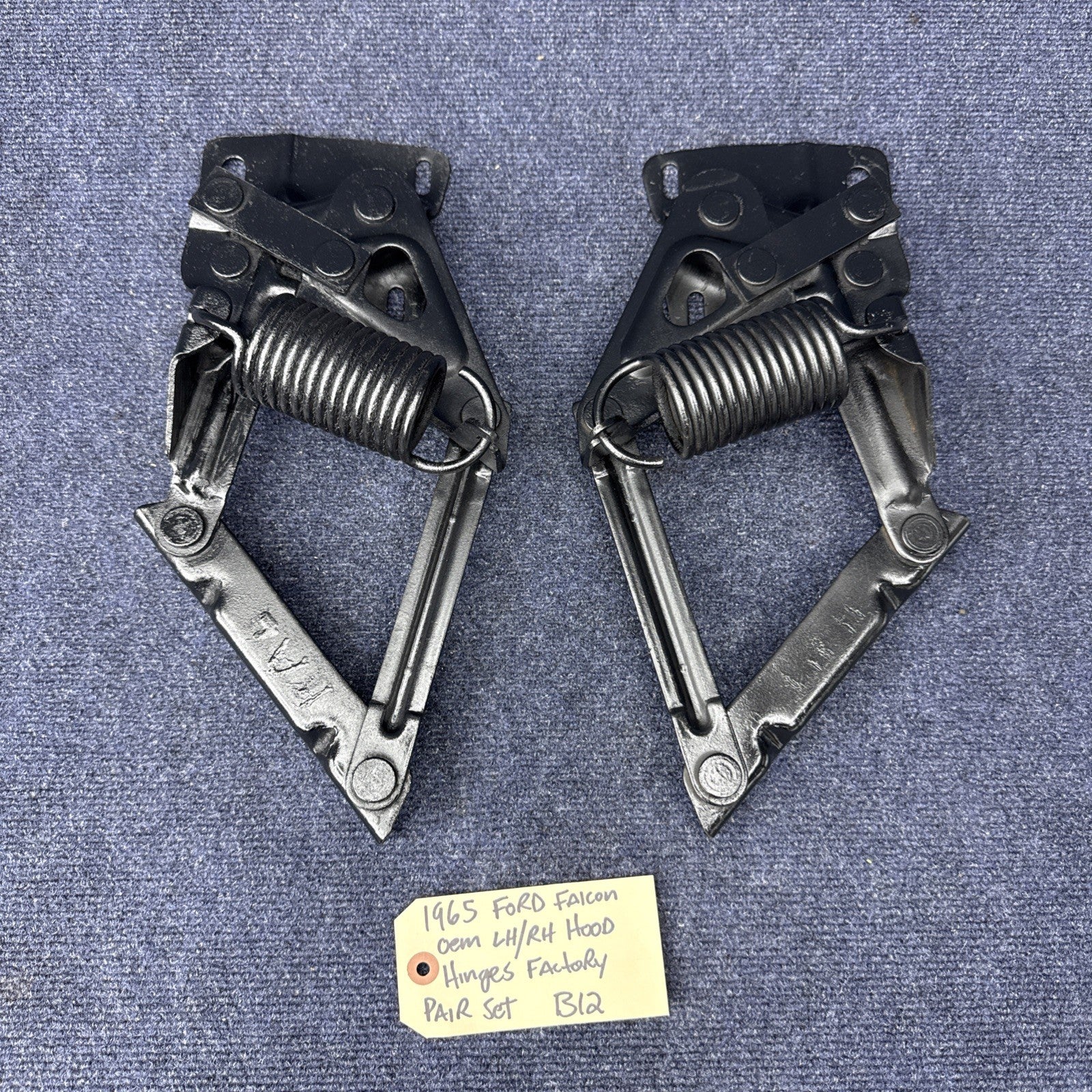 1964 - 1965 FORD FALCON 1965 - 1966 MUSTANG 1963 - 1965 FAIRLANE HOOD HINGES OEM