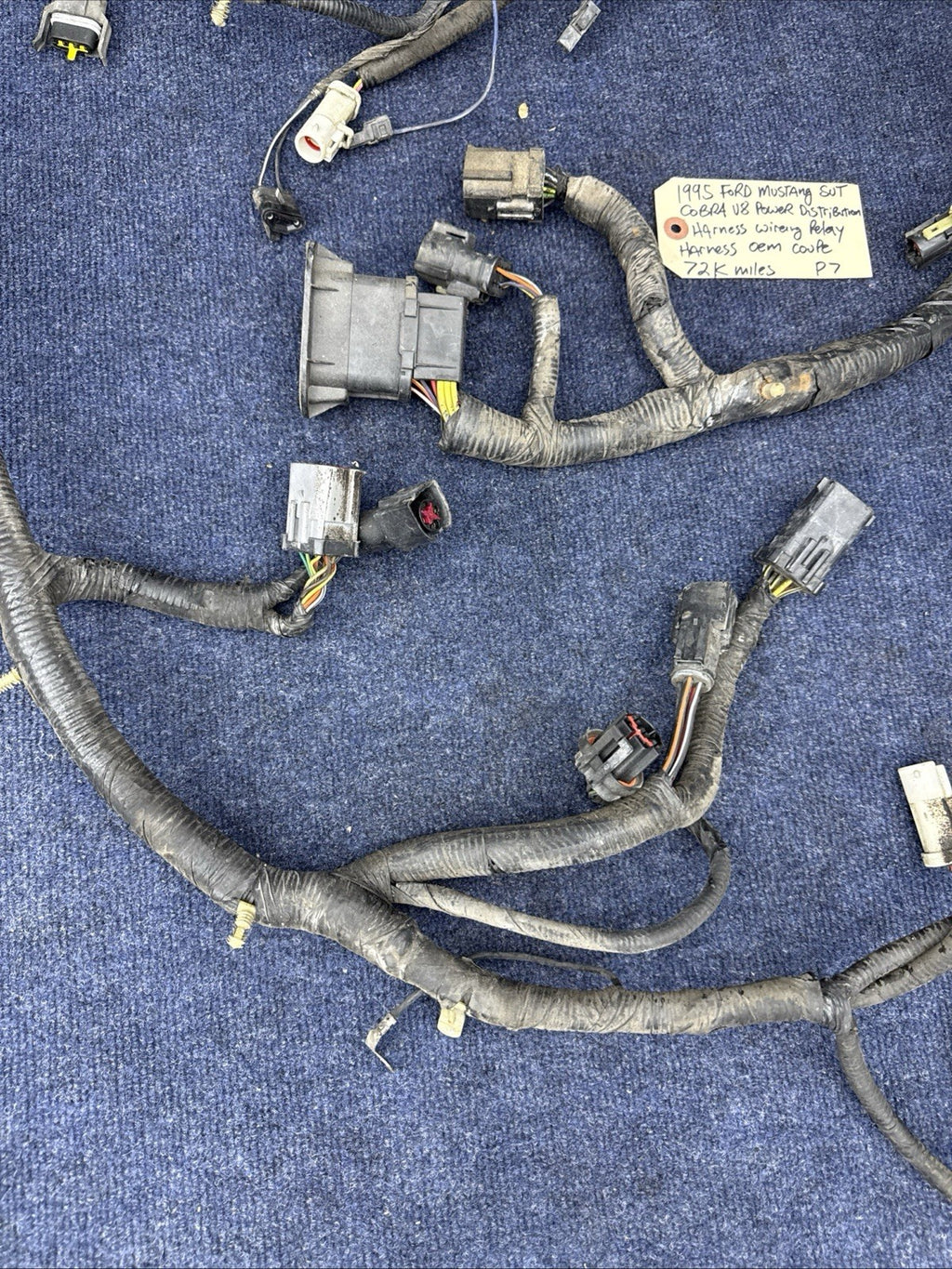 1994 1995 Ford Mustang Cobra 5.0 302 V8 Power Distribution Wiring Relay Harness